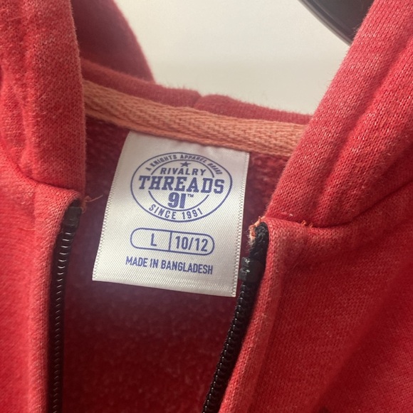 Red Georgia Bulldogs hoodie jacket - Picture 5 of 5